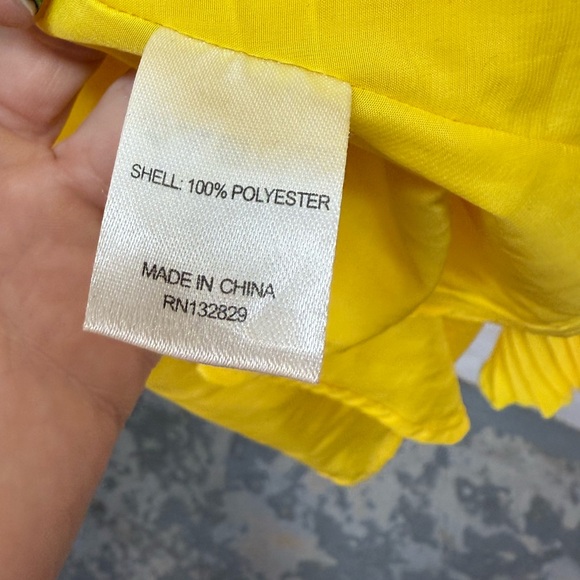 REVOLVE superdown Tawnie Cami Dress in Yellow Vibrant Pleated Sleeveless Size S - Picture 11 of 13